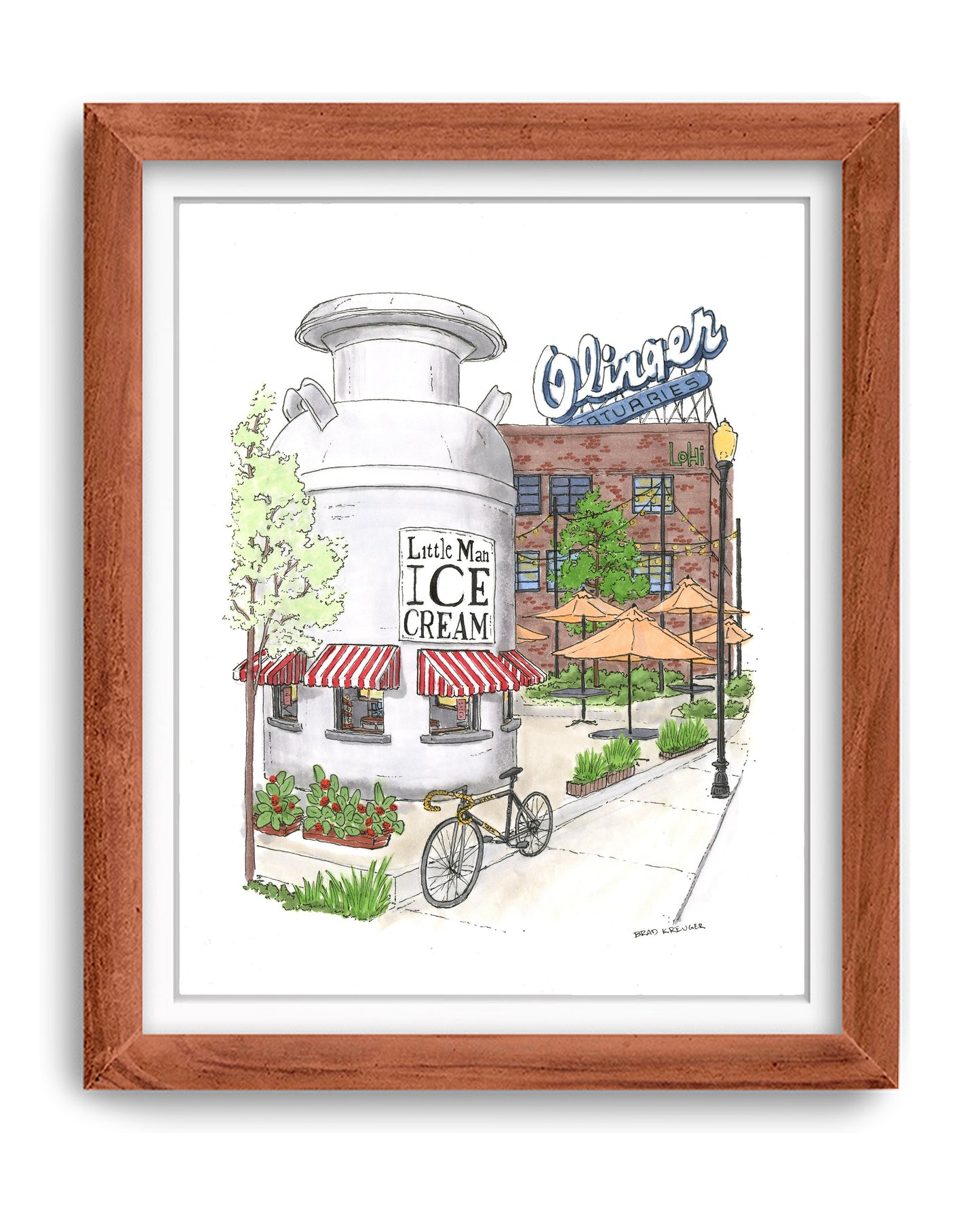 Little Man Ice Cream Print