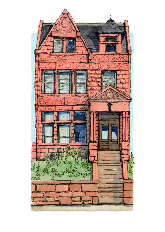 Stone Rowhouse Print