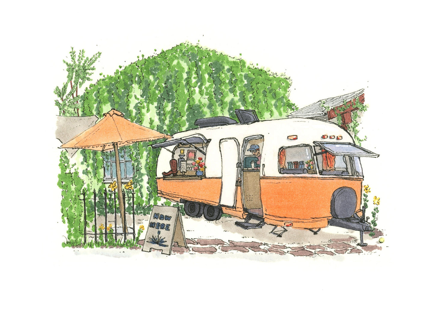Nowhere Coffee Print